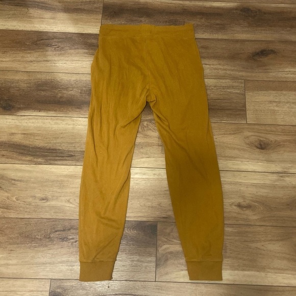 Pact mustard yellow relaxed fit pocket joggers size XS - Picture 3 of 4